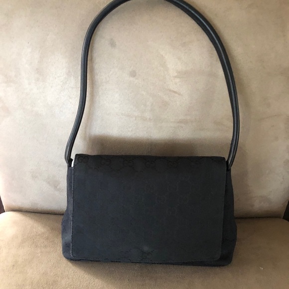 Gucci Handbags - GUCCI black monogram Purse